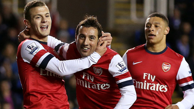 Santi Cazorla, Jack Wilshere, Alex Chamberlain